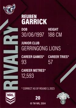 2023 NRL Traders Rivalry #20 Reuben Garrick Back